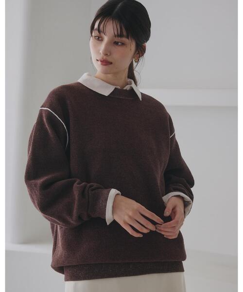THE SHOP TK セーター ニット 「大人の上品カジュアルを叶える」ハグ