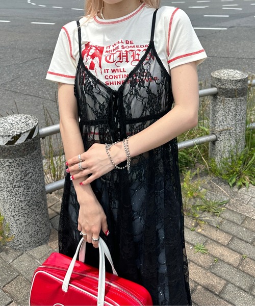 「sedacle girl」 キャミソールワンピース FREE オフホワイト レディース_画像9