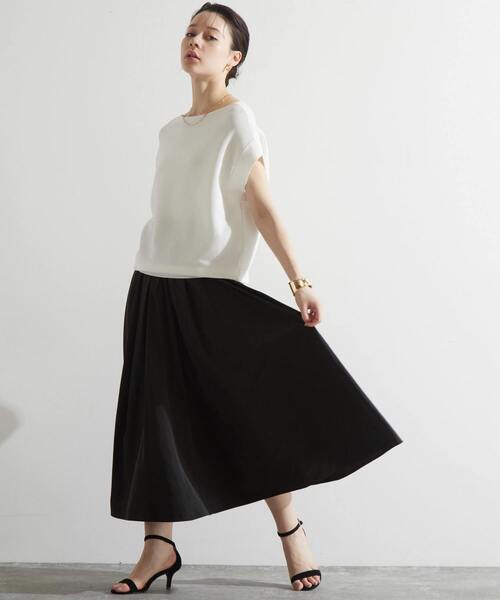 「Liesse」 半袖ニット FREE モカ レディース_画像5