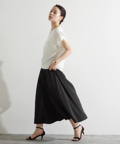 「Liesse」 半袖ニット FREE モカ レディース_画像6