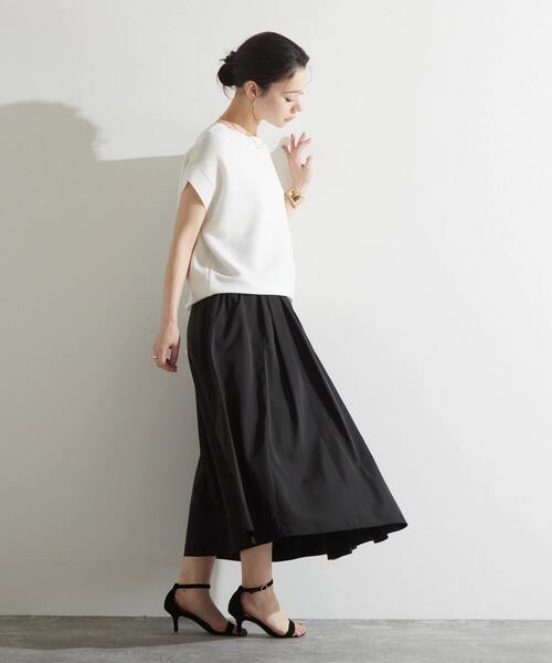 「Liesse」 半袖ニット FREE モカ レディース_画像7