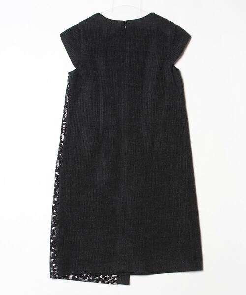 「VOUS ETES」 半袖ワンピース 36 ブラック レディース_画像2