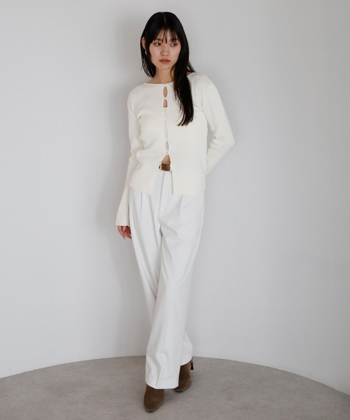 ENC ニット セーター front holed knit / フロントホールニット