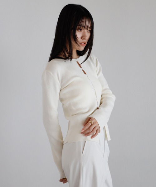 ENC ニット セーター front holed knit / フロントホールニット
