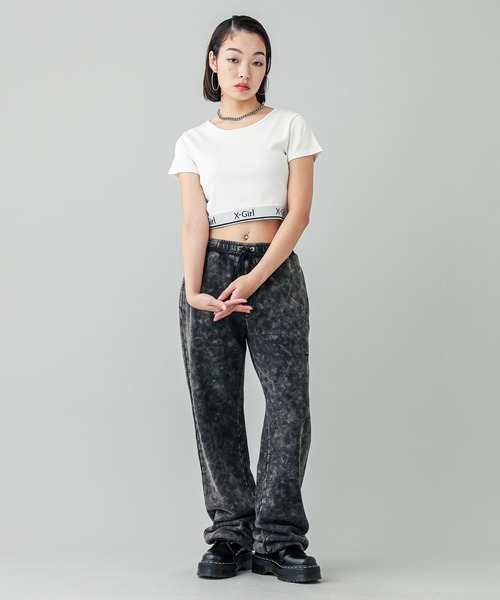 「X-girl」 半袖Tシャツ M オリーブ レディース_画像7