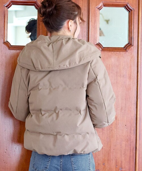 Tiaclasse ダウンコート ダウンジャケット 袖口リブデザインシームレス 