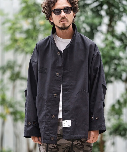 CAMBIO（カンビオ） ミリタリージャケット M ブラック メンズ