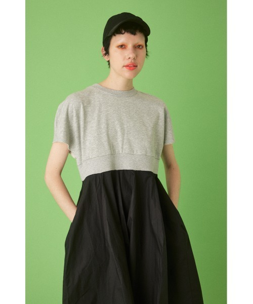 「HeRIN.CYE」 半袖ワンピース 38 ブラック レディースの画像