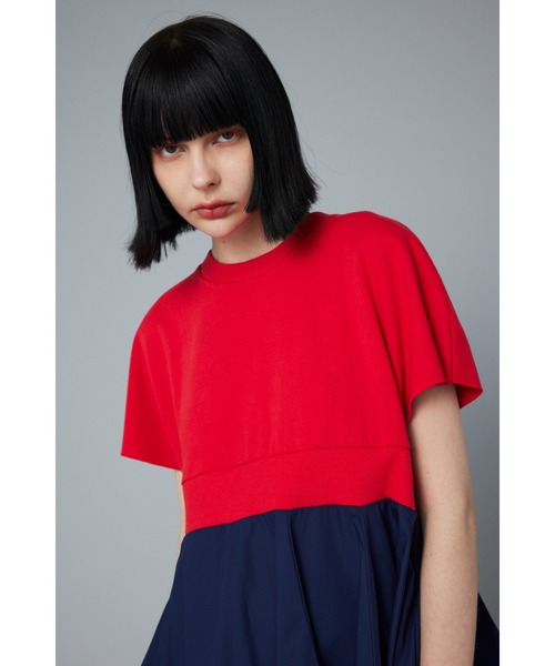 「HeRIN.CYE」 半袖ワンピース 38 ブラック レディースの画像