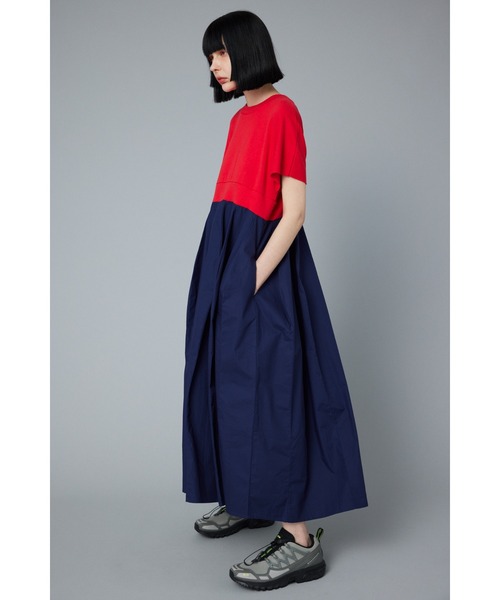 「HeRIN.CYE」 半袖ワンピース 38 ブラック レディースの画像