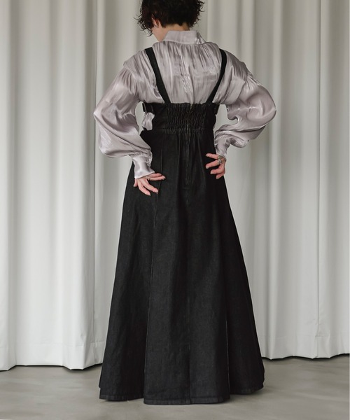 「Ezick」 キャミソールワンピース FREE ブラック レディース_画像3