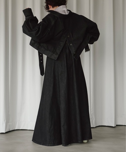 「Ezick」 キャミソールワンピース FREE ブラック レディース_画像9