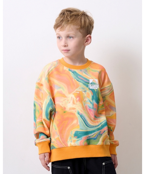 XLARGE KIDS（エクストララージ キッズ） トレーナー マーブル柄