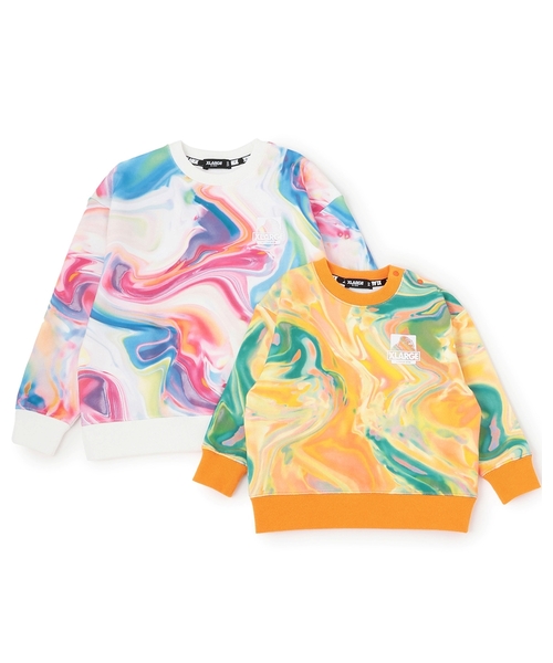 XLARGE KIDS（エクストララージ キッズ） トレーナー マーブル柄