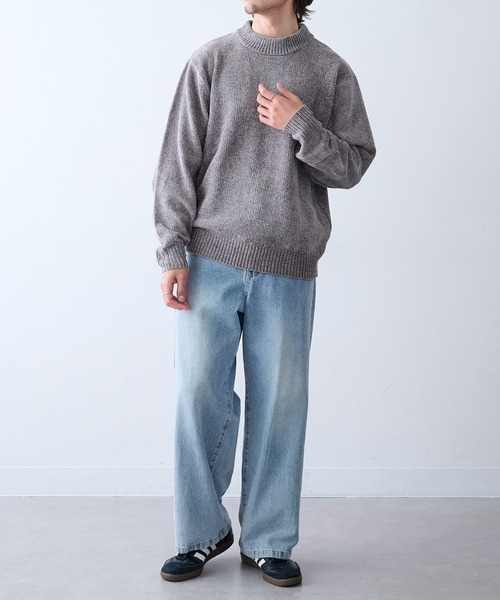 clubhaus クルーネックニットセーター MAGASIN DE MODE HAUS セーター ニット 「HAUS」クルーネックニット