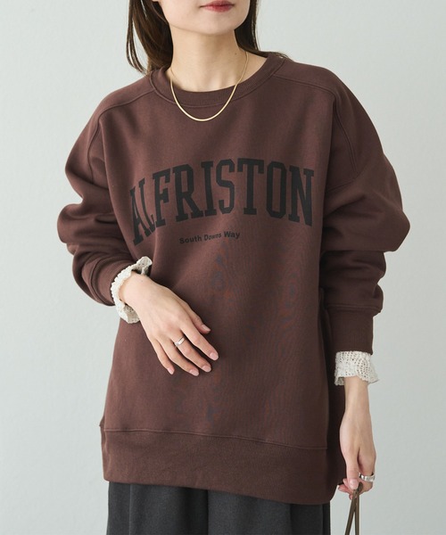 pual ce cin トレーナー スウェット ロゴプリント裏起毛スウェットプル