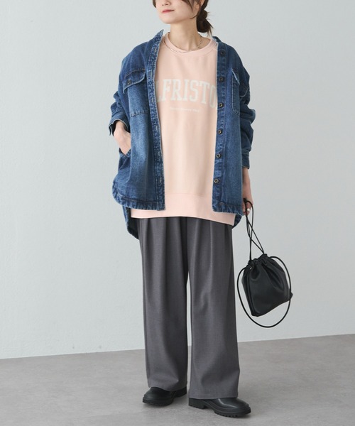 pual ce cin トレーナー スウェット ロゴプリント裏起毛スウェットプル