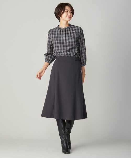 「J.PRESS」 7分袖ブラウス LARGE ベージュ レディース_画像7