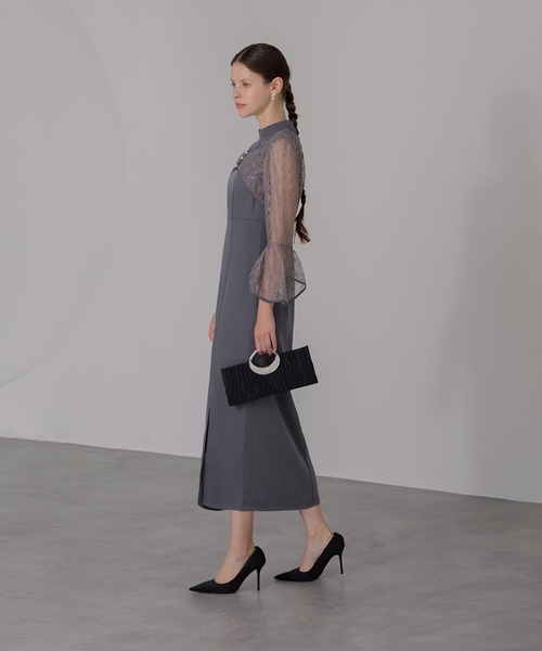 「Leja」 ノースリーブワンピース MEDIUM イエロー レディース_画像5