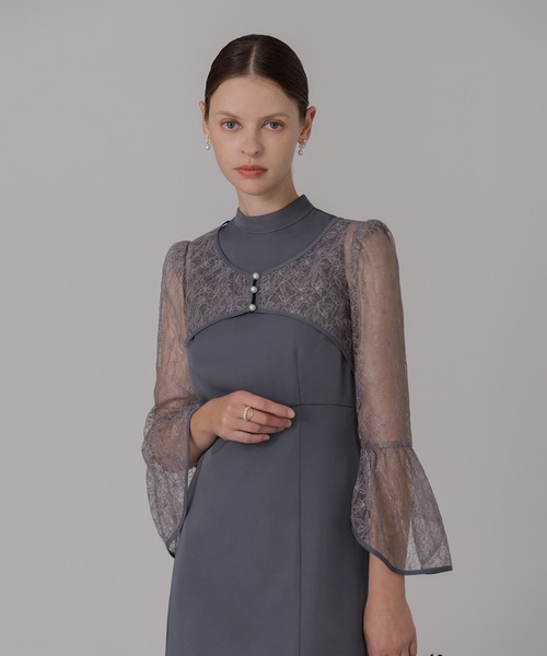 「Leja」 ノースリーブワンピース MEDIUM イエロー レディース_画像7