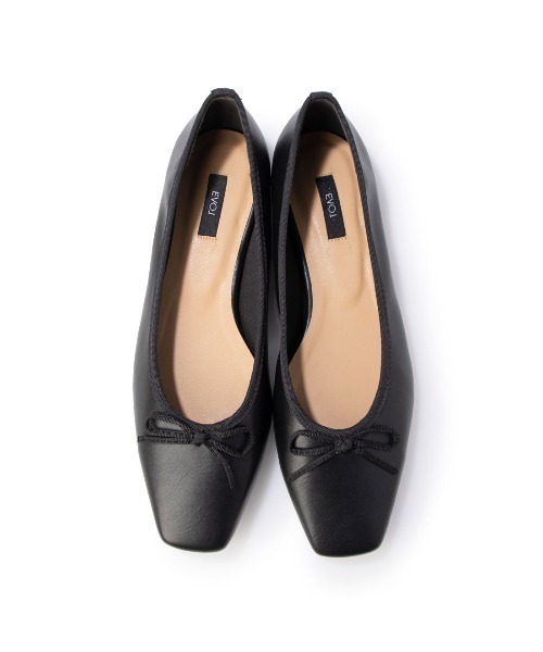 「EVOL」 フラットパンプス 24.0cm ブラック レディース_画像2