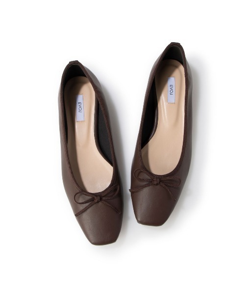 「EVOL」 フラットパンプス 24.0cm ブラック レディース_画像4