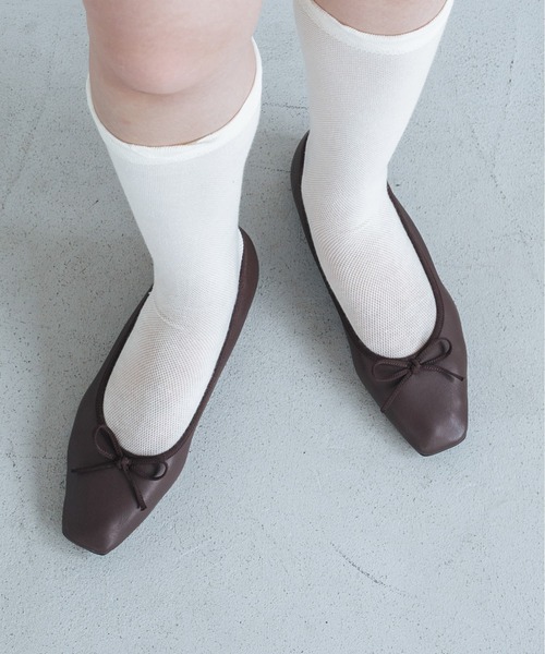 「EVOL」 フラットパンプス 24.0cm ブラック レディース_画像8