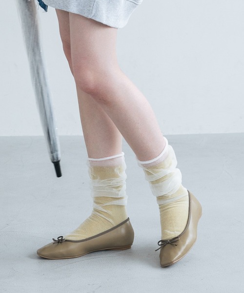 「EVOL」 フラットパンプス 24.0cm ブラック レディース_画像9