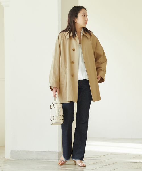 「journal standard L'essage」 ステンカラーコート FREE グレー レディース_画像5