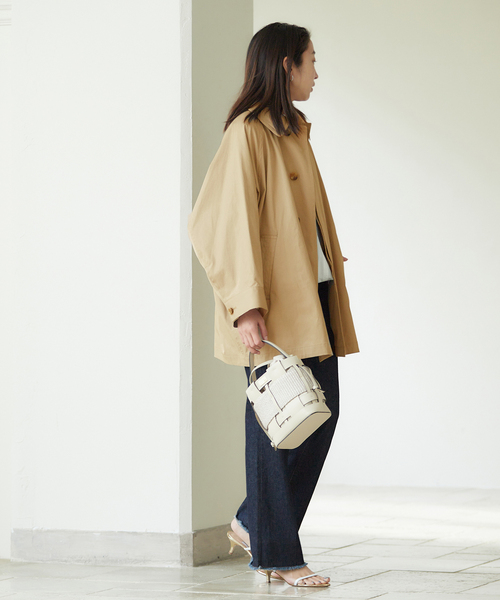 「journal standard L'essage」 ステンカラーコート FREE グレー レディース_画像6