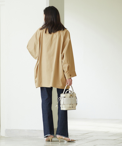 「journal standard L'essage」 ステンカラーコート FREE グレー レディース_画像7