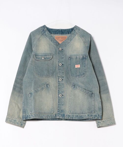 KRIFF MAYER（クリフメイヤー） カバーオール ノーカラーデニム