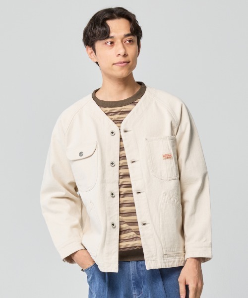 KRIFF MAYER（クリフメイヤー） カバーオール ノーカラーデニム
