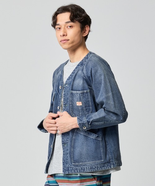 KRIFF MAYER（クリフメイヤー） カバーオール ノーカラーデニム