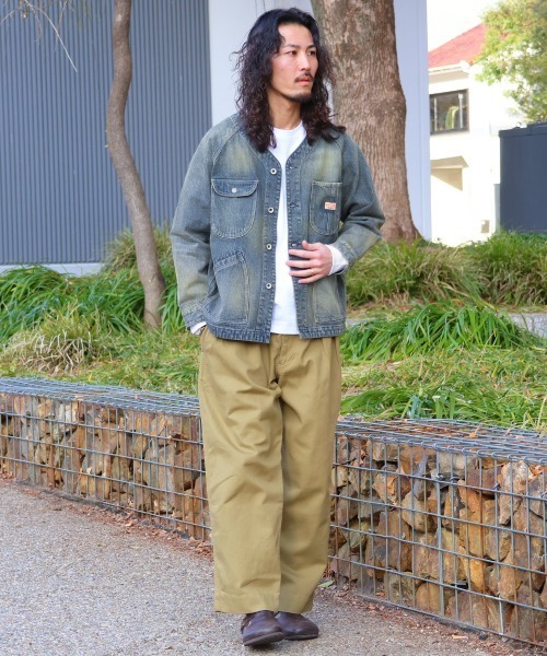 KRIFF MAYER（クリフメイヤー） カバーオール ノーカラーデニム