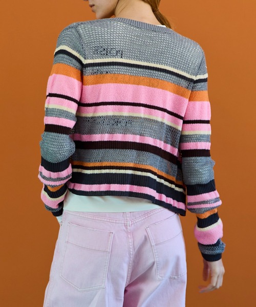 MAISON SPECIAL（メゾンスペシャル） カーディガン Mesh Border