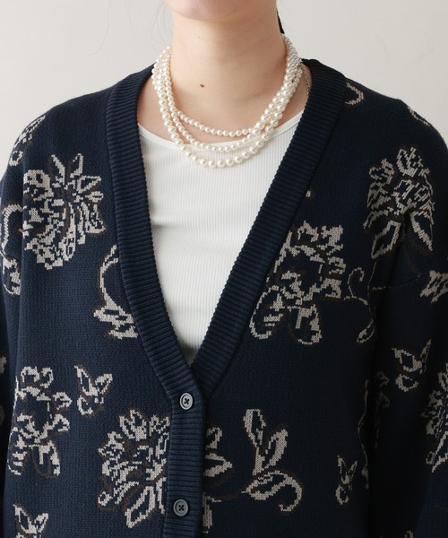 RAGEBLUE（レイジブルー） ニット セーター ボタニカルジャガード