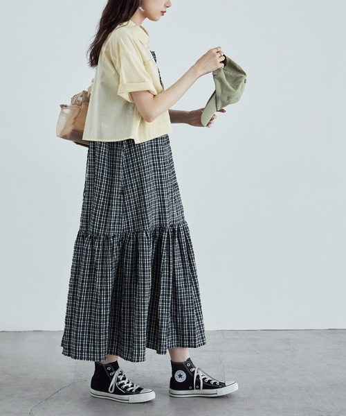 「etoll.」 キャミソールワンピース M ブルー レディース_画像8