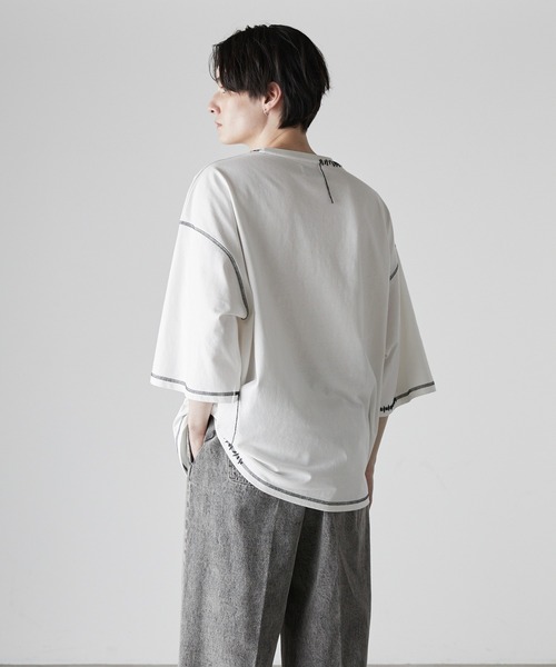 「CIASENSE」 半袖Tシャツ M チャコールグレー メンズ_画像5
