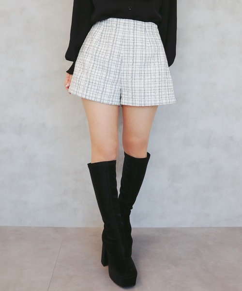 CECIL McBEE（セシルマクビー） パンツ ファンシーツイードショート