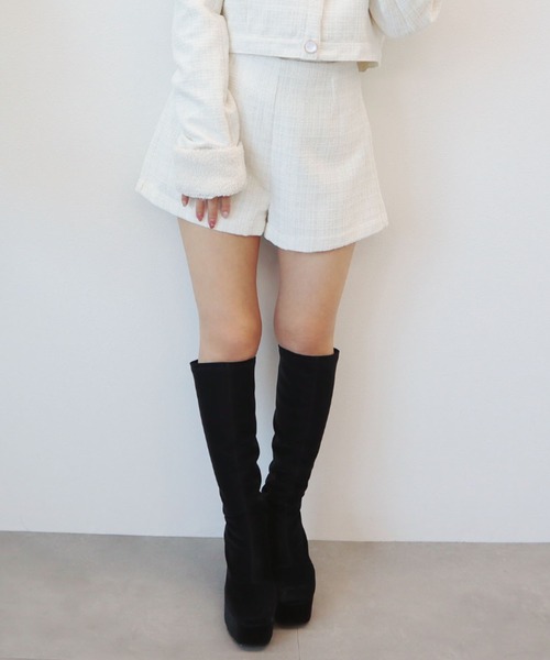 CECIL McBEE（セシルマクビー） パンツ ファンシーツイードショート