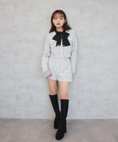 CECIL McBEE（セシルマクビー） パンツ ファンシーツイードショート