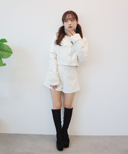 CECIL McBEE（セシルマクビー） パンツ ファンシーツイードショート