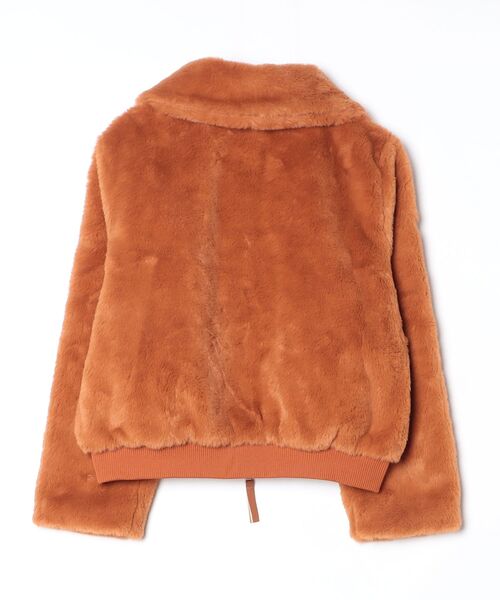 FUNdaysion コート アウター ショート丈ジップファーコート レディース