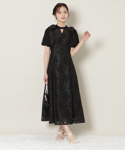 WILLSELECTION（ウィルセレクション） ドレス 肩リボンパイピング