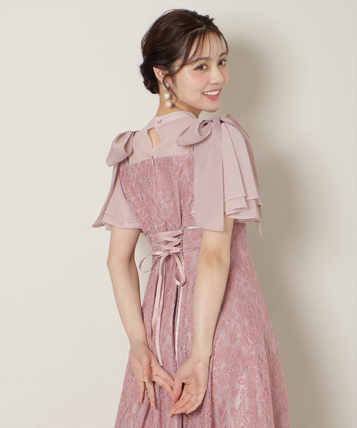 WILLSELECTION（ウィルセレクション） ドレス 肩リボンパイピング