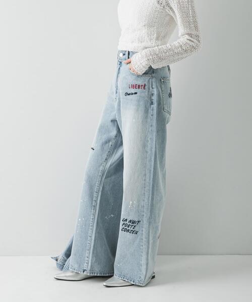 ジーンズ デニム デニムパンツ 「別注」PICCADILLY×URBAN RESEARCH　刺繍デニムパンツ レディース_14