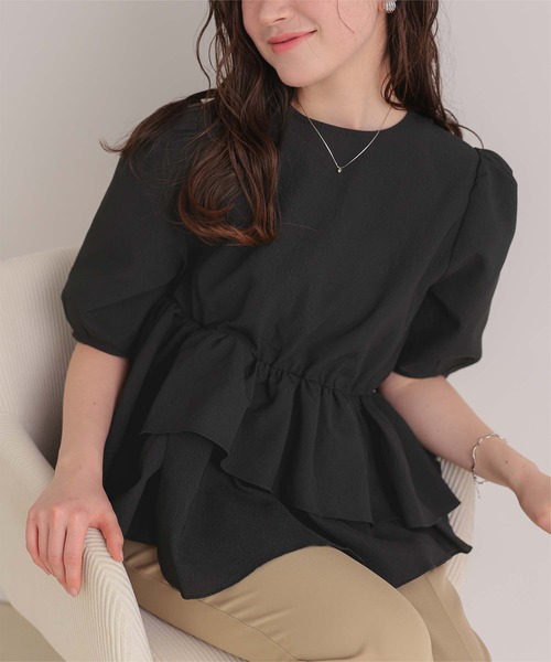 イレギュラーヘム　トップス　大きいサイズ レディース 春夏 新品 半袖　変形 楽天市場】ヘムデザインTシャツ Tシャツ レディース トップス