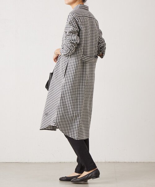 ビアズリー BEARDSLEY ロングワンピース ギンガムチェック ゆっくり BEARDSLEY（ビアズリー） ワンピース ギンガムシャツワンピ : ZOZOTOWN