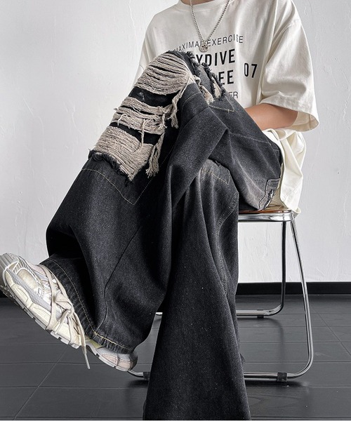 「JOHNNY WOLF」 デニムパンツ M ブルー メンズ_画像3